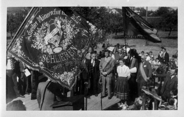 Fahnenweihe Arbeiter-Männerchor "Eintracht" Schlieren, 1948