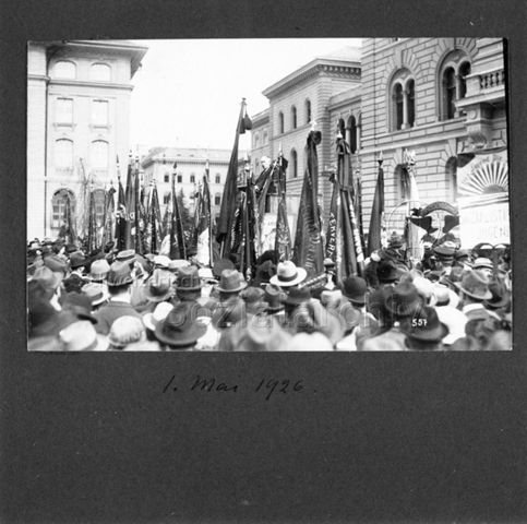 1. Mai, Kundgebung, Redner Robert Grimm, 1926