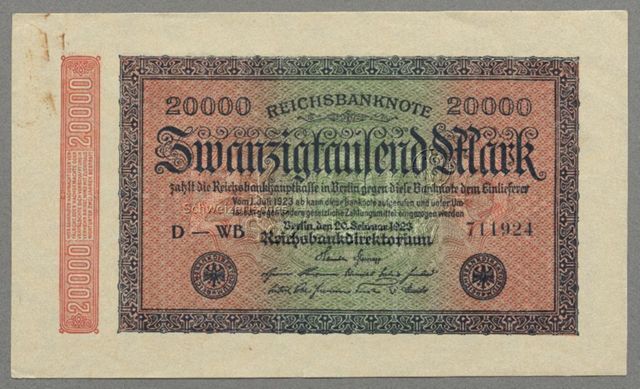 Deutsche Banknoten während Inflation und Hyperinflation 1919-1923