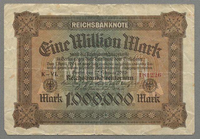 Deutsche Banknoten während Inflation und Hyperinflation 1919-1923