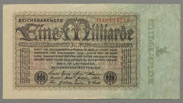 Deutsche Banknoten während Inflation und Hyperinflation 1919-1923