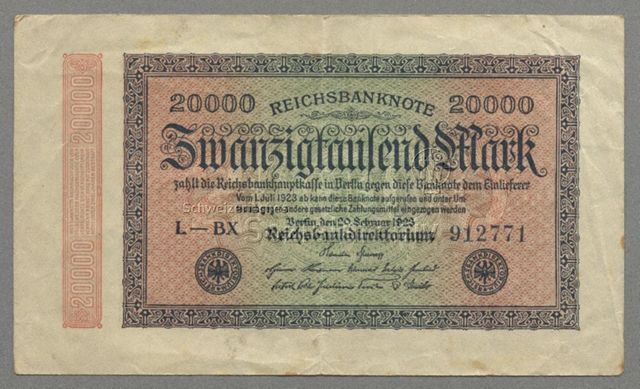 Deutsche Banknoten während Inflation und Hyperinflation 1919-1923