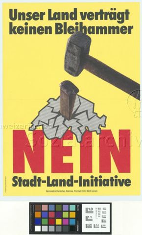 Unser Land verträgt keinen Bleihammer