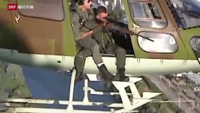 Armee-Helikopter an der OSZE