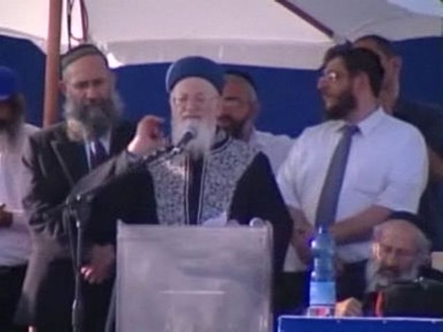 Rabbis gegen Gaza-Truppenabzug und MP Sharon