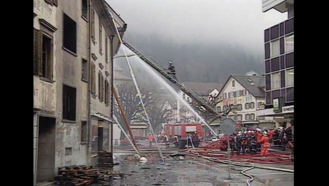 Brand im Zentrum von Altdorf