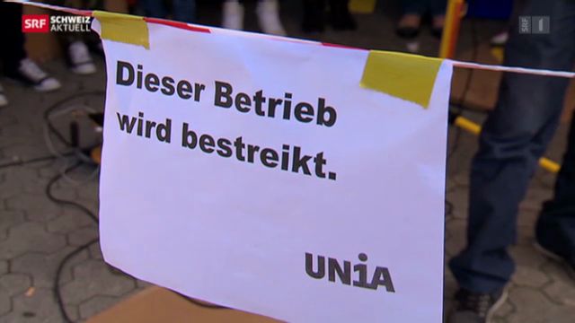 Spar-Tankstellen-Shop-Streik