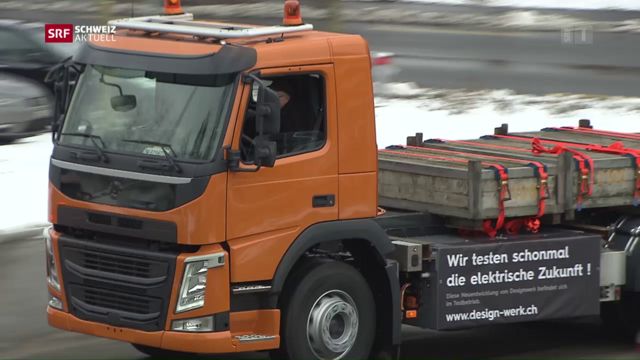 Elektro-Lastwagen für Müll-Abfuhr