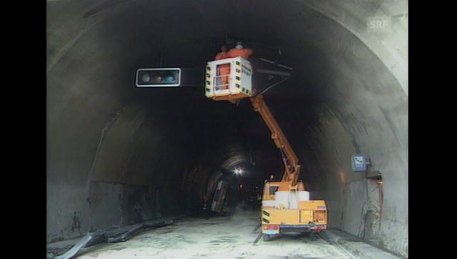 Brand im A9-Tunnel