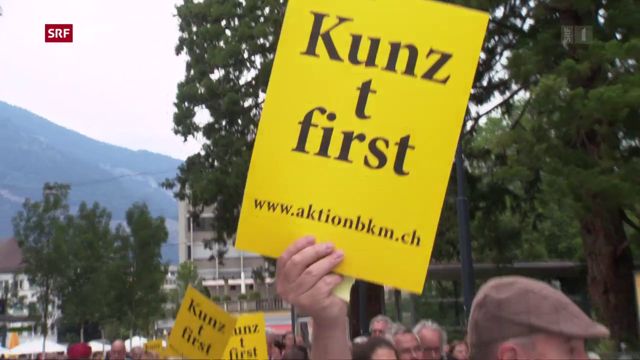 Protest gegen Absetzung von Direktor des Bündner Kunstmuseums