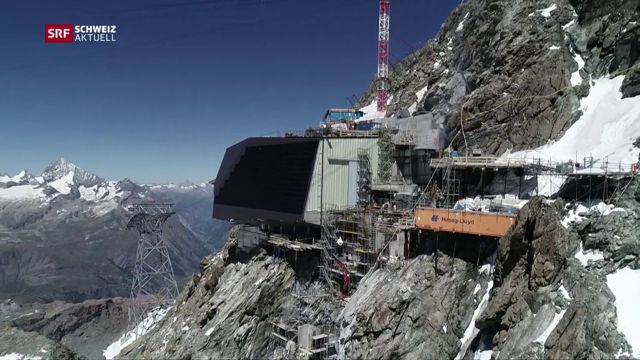 Bau Gondelbahn Klein Matterhorn
