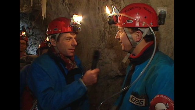 Schweiz aktuell unterwägs im Hölloch: Interview Draganits