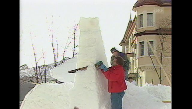 Schnee-Skulpturen Grindelwald