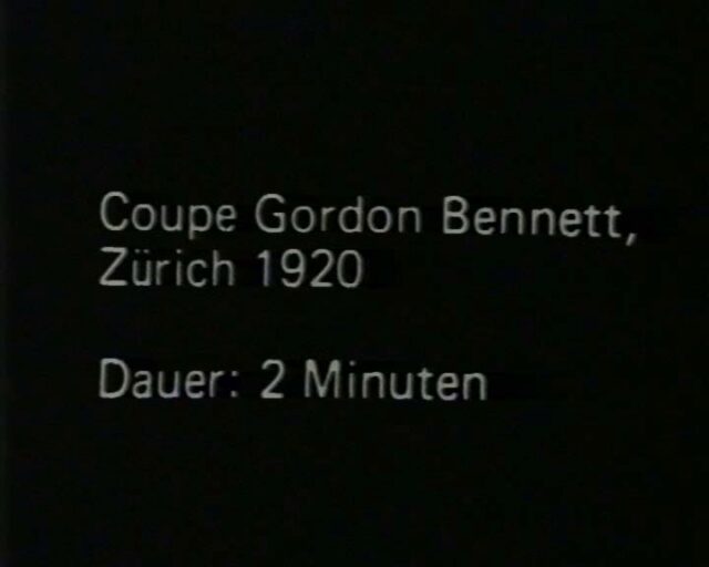 Coupe Gordon Bennett in Zürich (Geschichte der Luftfahrt)