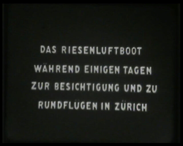 Start und Wasserung der Dornier Do-X in Zürich, mit Walter Mittelholzer (Filmproduzent)
