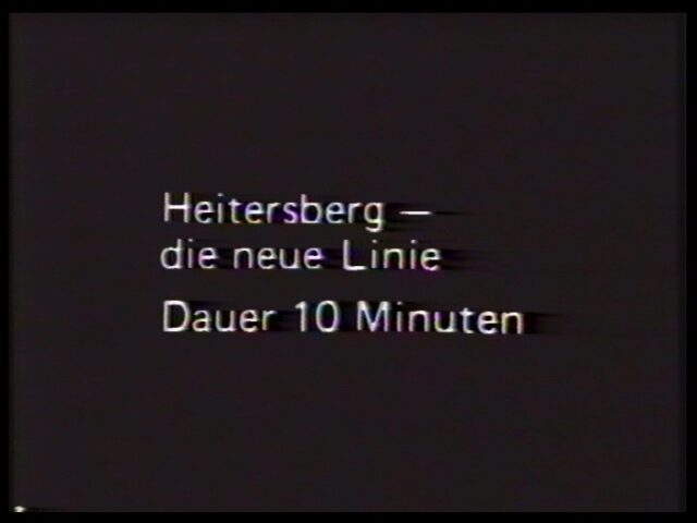 Heitersberg - die neue Linie, der SBB