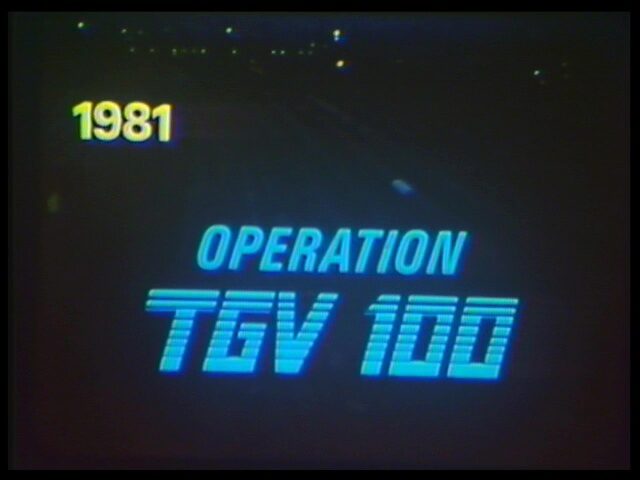 Operation TGV 100. Rekordfahrt des TGV 23031 der SNCF