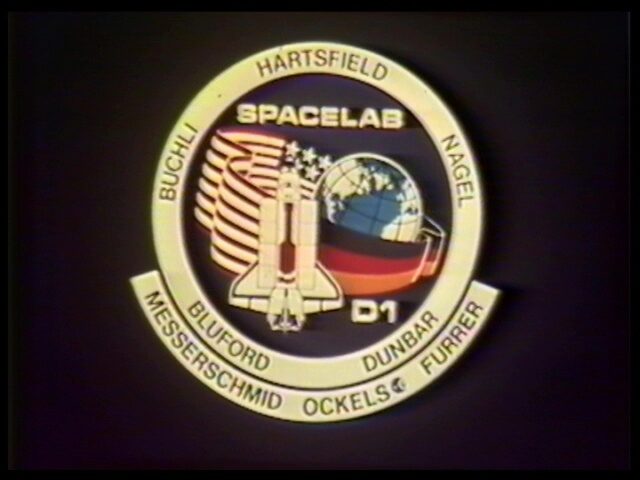 Space Shuttle Challenger, der NASA, auf Spacelab Mission D1 (Deutschland 1)