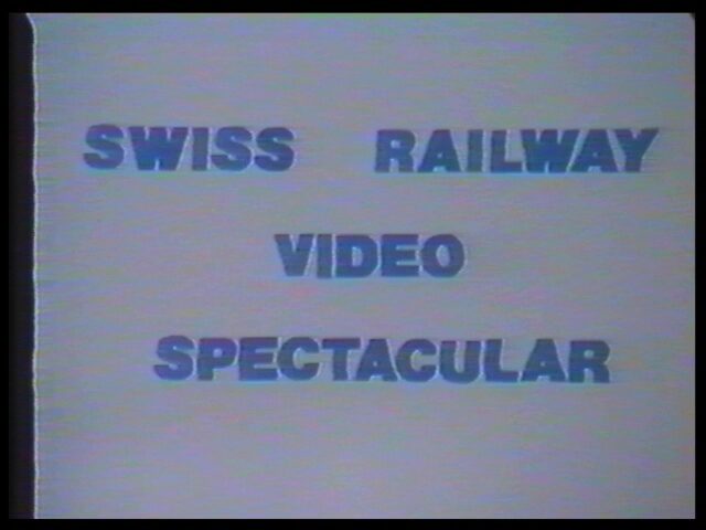 Swiss Railway - Video Spectacular (Spektakuläre Schweizer Bahnen, Englisches Porträt des Eisenbahnlandes Schweiz), Teil 1