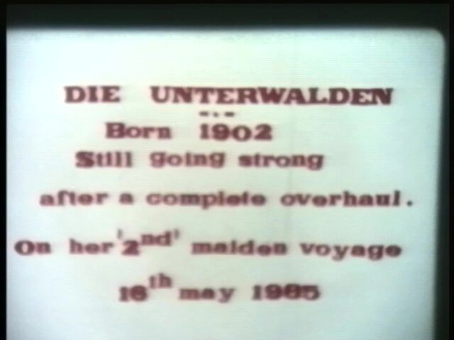 Jungfernfahrt des DS Unterwalden, nach der Totalerneuerung 1985, der SGV