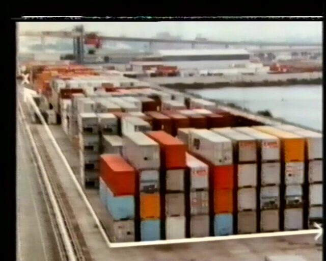 Filmausschnitt zur computergestützten Hochsee-Container-Logistik durch die ScanDutch Service Pool Reederei