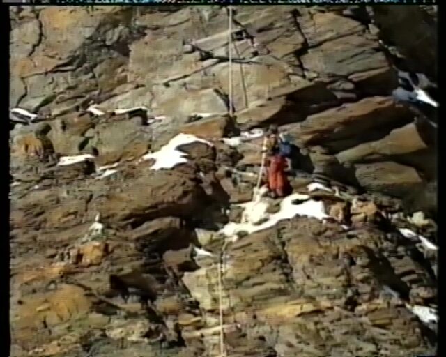 Live-Reportage der Besteigung des Matterhorns, anlässlich des 125-Jahr-Jubiläums der Erstbesteigung 1865, gefilmt durch die SRG, Teil 2