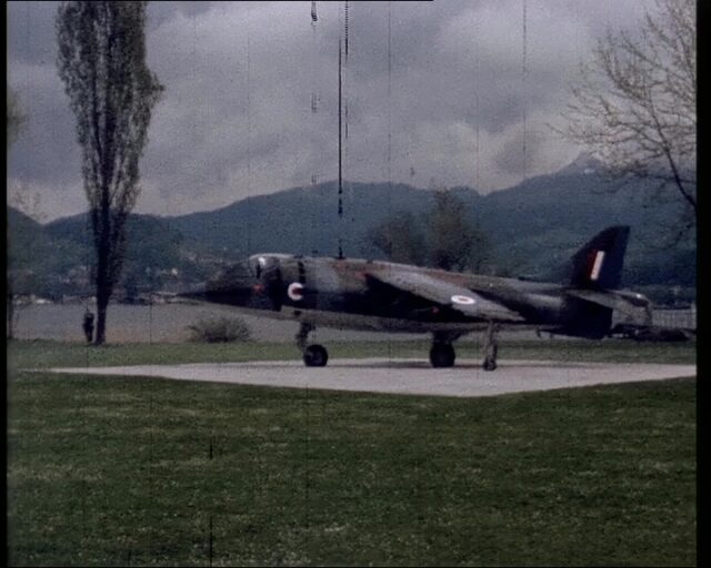 Filmzusammenschnitt der Harrier-Landung, Antransport der Gemini-Raumkapsel, Bau des Bürohochhauses sowie Operation Coronautic (Version Swissair), durch das Verkehrshaus