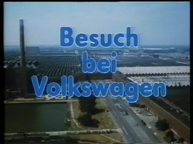 Besuch bei Volkswagen. Film über die Produktion des VW Golf im Werk Wolfsburg