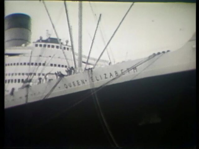 Stapellauf und Jungfernfahrt des RMS Queen Elizabeth, der Cunard White Star Line