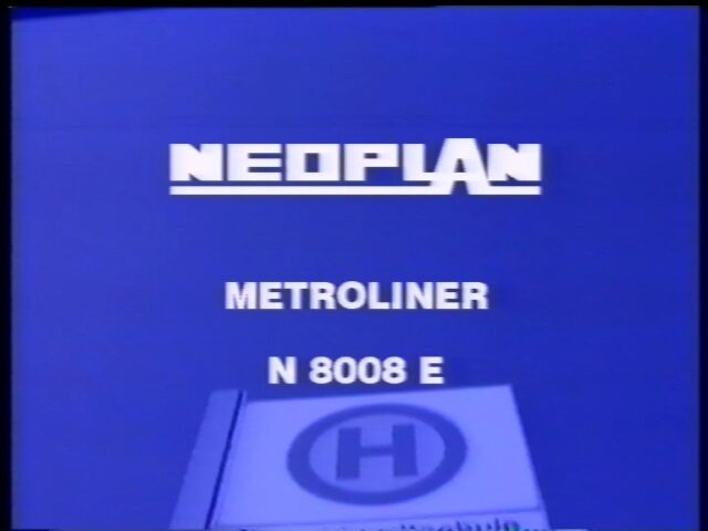 Produktfilm über den elektrischen Stadtbus Neoplan Metroliner N 8008 E von MAN