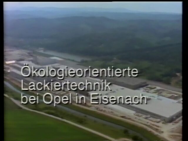 Ökologieorientierte Lackiertechnik bei Opel in Eisenach