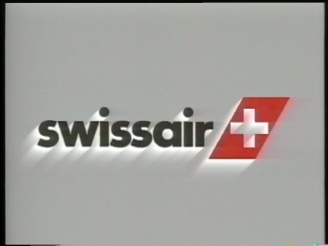 Logo Swissair für Fernsehbeitrag