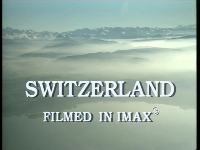 Making-of des 70mm-IMAX-Films Switzerland, filmed in IMAX