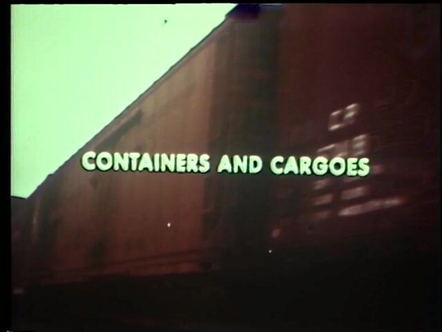 Containers and Cargoes. Güterumschlag im Hafen und Flughafen New York, der The Port of New York Authority