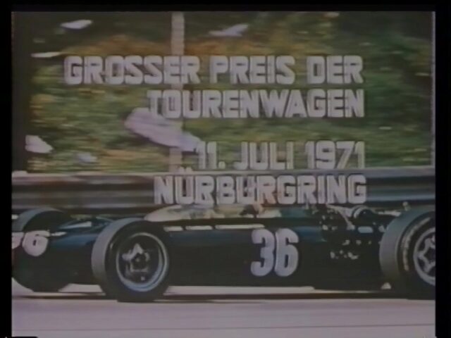 Reportage über den Grossen Preis der Tourenwagen, auf dem Nürburgring 1971