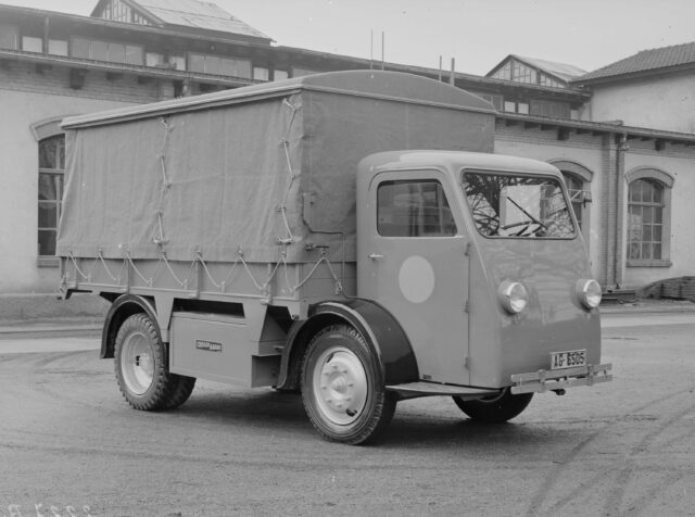 Elektrischer Lastwagen von Oehler für Konsumgenossenschaft Zofingen, hergestellt von Oehler