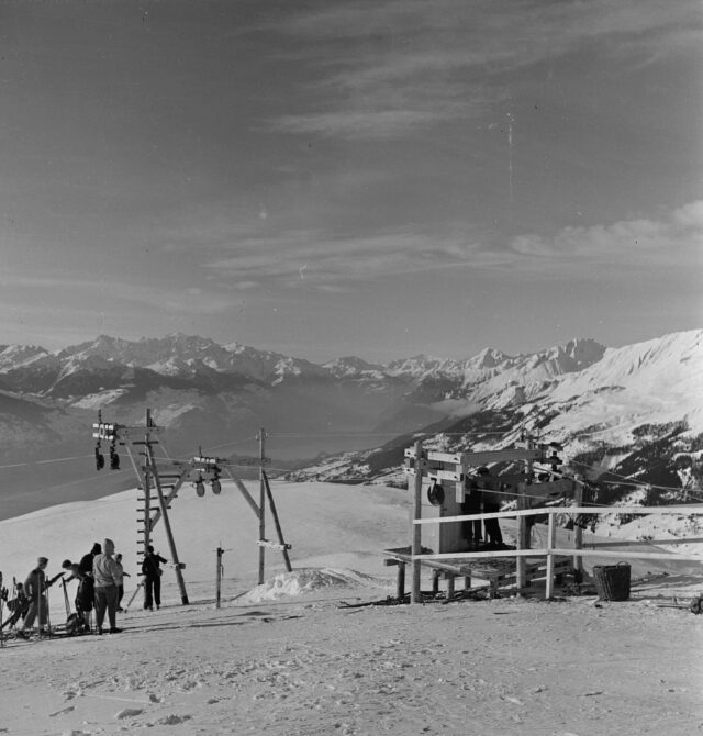 Skilift Crans-Montana-Mont Lachaux, erbaut von Oehler