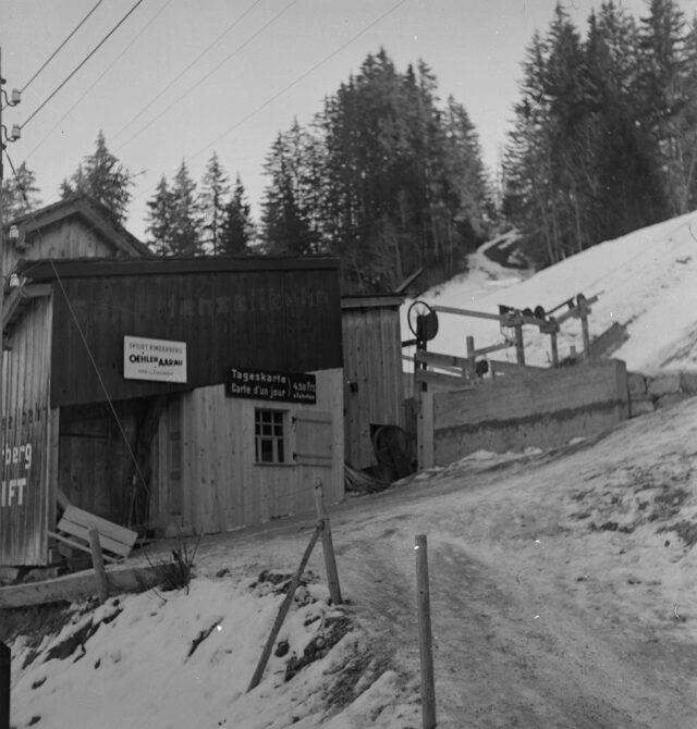 Skilift Zweisimmen-Rinderberg, gebaut von Oehler