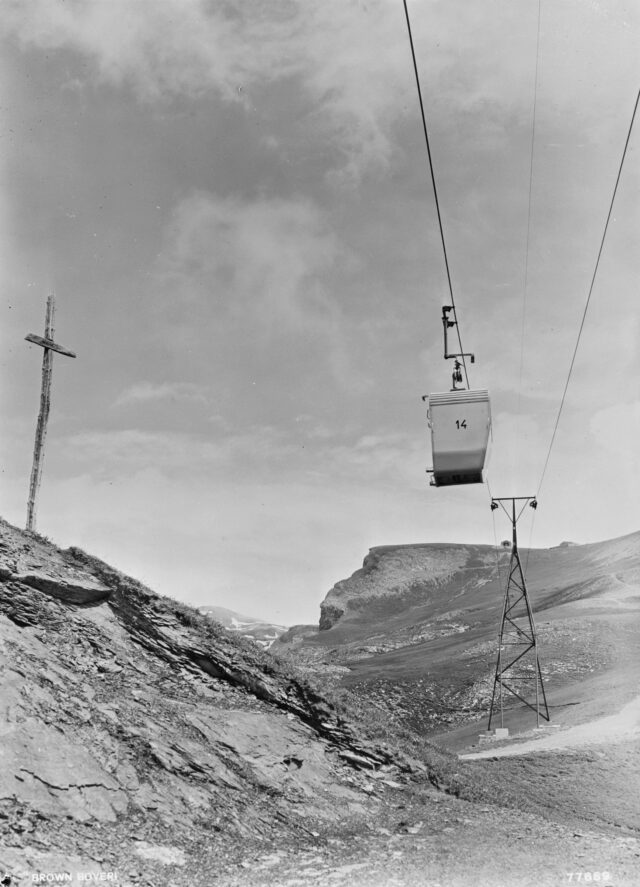 Gondelbahn Cry-d'Er-Bellalui (Crans), gebaut von Oehler