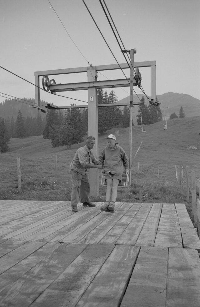 Ski- und Sessellift Flums, gebaut von Oehler
