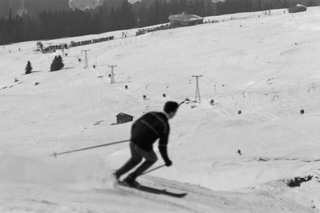 Skilift Clavadeler Alp-Jatzhorn (Davos), gebaut von Oehler
