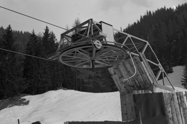 Skilift Carjöl, gebaut von Oehler