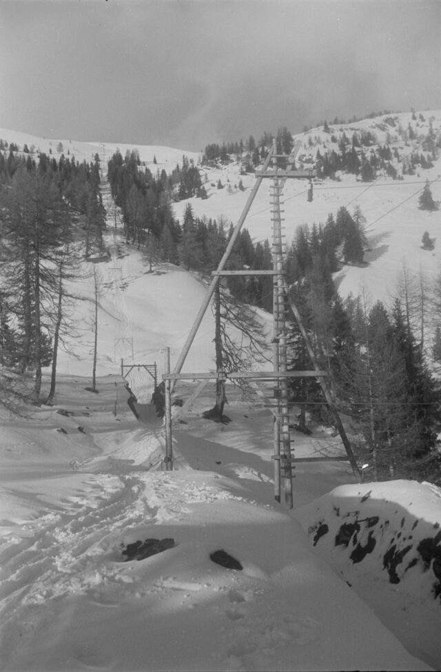 Skilift Montana-Mont Lachaux, gebaut von Oehler